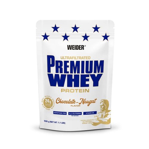 Premium Whey Protein fehérjepor - 500 g - csokoládé-nugát