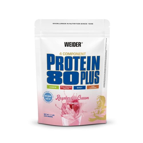 Protein 80 Plus fehérjepor - 500 g - málna-tejszín