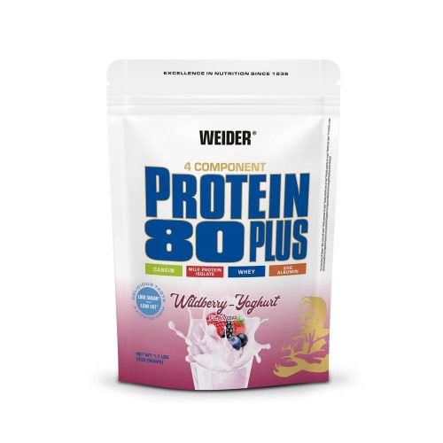 Protein 80 Plus fehérjepor - 500 g - erdeigyümölcs-joghurt