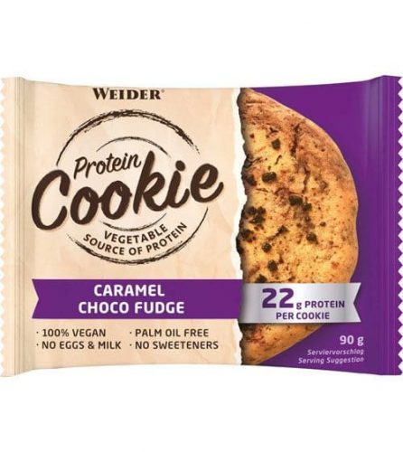 Protein Cookie vegán fehérje süti - 90 g - karamella-csoki