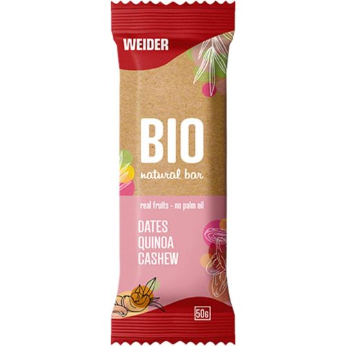 Bio Natural Bar energiaszelet - 50g - datolya-quinoa-kesudió