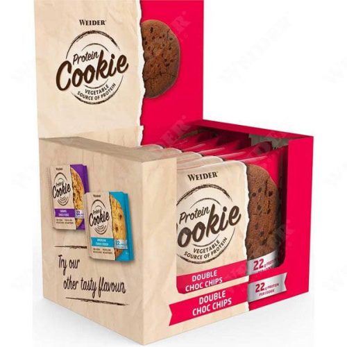 Protein Cookie vegán fehérje süti - 12x90 g - csoki